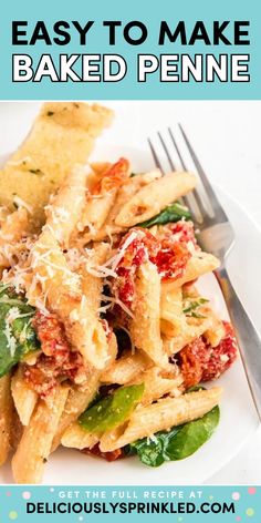 Whip up this easy baked penne! Even if you don’t have a TikTok account, chances are, you’ve already heard about this main dish for dinner. Baked with cherry tomatoes, garlic, and more, this baked feta pasta recipe is a busy weeknight dinner the whole family will love! Baked Feta, Baked Pasta Recipes