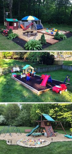 30+ Breathtaking Backyard Ideas Will Blow Your Kids' Minds (Fun & Easy) Backyard Ideas For Families, Diy Backyard For Kids, Kid Friendly Outdoor Spaces, Backyard Low Maintenance Ideas, Backyard Ideas On A Budget For Kids, Raised Play Area, Simple Backyard Play Area, What To Put Under Playset, Kids Backyard Ideas On A Budget