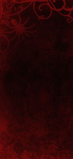 an abstract red background with swirls and vines on it's edges is featured in this image