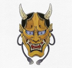 Mascara Hannya, Hanya Mask Tattoo, Japanese Oni Mask, Traditional Tattoo Man, Paper Tattoo, Japanese Tattoo Women, Oni Mask Tattoo, Hannya Mask Tattoo, Animal Sleeve Tattoo