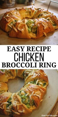 this easy recipe for chicken broccoli ring is the perfect way to use leftover bread