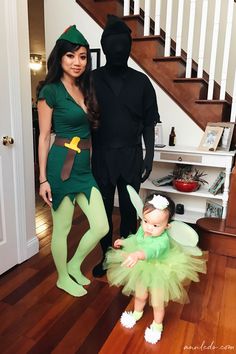 Peter Pan Family Costume, Peter Pan Halloween Costumes, Peter Pan Halloween, Family Costumes Diy, Family Halloween Costume