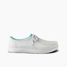 From beach walks to boat rides. Shop women's Water Coast shoes in White at REEF. Breathable, totally water-friendly shoe. Ridiculously soft, bouncy comfort. Beach Walks, Beach Walk, Slides Shoes, Flat Sandals, Platform Sandals, Leather Sandals, Sunnies, Clogs, Fall Outfits