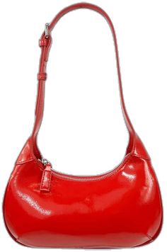 Modern Glossy Finish Shoulder Bag For Everyday, Modern Glossy Finish Shoulder Bag For Everyday Use, Everyday Glossy Finish Shoulder Bag, Everyday Glossy Finish Crossbody Shoulder Bag, Glossy Finish Satchel Shoulder Bag, Modern Red Baguette Bag For Everyday, Chic Red Bag With Glossy Finish, Modern Red Satchel Baguette Bag, Modern Red Baguette Bag For Shopping