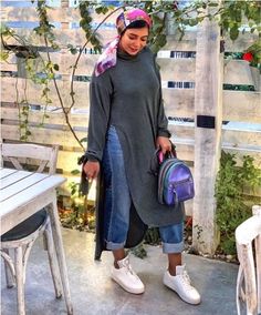 Revamp your hijab style with trending outfit ideas | | Just Trendy Girls Winter Hijab Outfits, Grunge Theme, Winter Hijab, Pleated Tulle Skirt, Fall Skirt, Pleated Tulle, Fall Winter Trends, Hijab Outfits