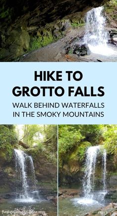 the great smoky mountains national park has many waterfalls and falls to see while you hike