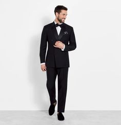 Off-beat but on-point just like its namesake, this modern black tie outfit leaves just enough room for your personality. Rent online from The Black Tux. Formal Black Tuxedo With Notch Lapel, Black Notch Lapel Tuxedo For Formal Occasions, Black Tailored Tuxedo For Formal Occasions, Luxury Black Blazer For Black Tie Events, Black Double Breasted Suit With Notch Lapel For Evening, Classic Black Double Breasted Suit For Evening, Black Tuxedo Suit And Tie Accessories For Formal Occasions, Tailored Black Suit And Tie Accessories For Party, Tailored Black Double Breasted Suit For Evening