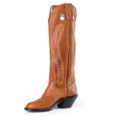 Olathe 18" Brown Mule - 6720 - Baker's Boots and Clothing High Heel Cowboy Boots, Heel Cowboy Boots, Best Cowboy Boots, Brown Mules, Buckaroo Boots, Cowboy Gear, Custom Boots, Boot Companies, Mens Cowboy