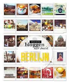 a collage of photos with the words berlin in german and pictures of different places