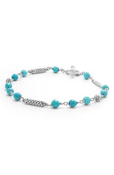 LAGOS Caviar Icon Beaded Turquoise Toggle Bracelet | Nordstrom Multi-strand Beaded Turquoise Jewelry, Adjustable Hand-strung Turquoise Beaded Bracelets, Nickel-free Turquoise Beaded Bracelet For Gift, Elegant Nickel-free Turquoise Beaded Bracelets, Beaded Ideas, Unique Turquoise Nickel-free Bracelets, Dose Of Colors, Toggle Bracelet, Turquoise Beads