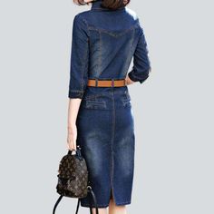 Fitted Denim Blue Midi Length Dress, Fitted Denim Blue Midi Denim Dress, Fitted Midi Denim Dress In Denim Blue, Fitted Midi Length Denim Dress, Trendy Dark Wash Knee-length Mini Dress, Trendy Knee-length Dark Wash Mini Dress, Non-stretch Mini Length Denim Dress With Pockets, Non-stretch Mini Denim Dress With Pockets, Fitted Dark Wash Denim Midi Dress