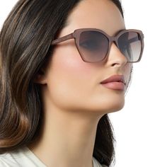 Elegant, understated edge. The Vera uses sleek frames and elevated angles to make a chic statement. Sleek Sunglasses With Gradient Lenses For Everyday, Sleek Sunglasses With Gradient Glass Lenses, Elegant Sunglasses With Gradient Lenses For Everyday, Chic Brown Rimless Sunglasses, Elegant Everyday Sunglasses With Gradient Lenses, Everyday Cat Eye Sunglasses With Gradient Lenses, Brown Gradient, Travel Case, Polarized Sunglasses