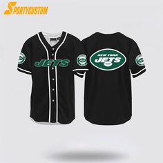 New York Jets Nfl Baseball Jersey For Hot Fans is a unique jersey designed for NFL and baseball fans. It is made of high-quality, breathable, and comfortable material. The design features a stylish collar that exudes a sporty look. The NFL logo and team name add a touch of professionalism. This product is suitable for [...] Black Baseball Jersey For Baseball Season, Sports Season Jersey With Team Logo And Baseball Collar, Sporty Baseball Jersey With Team Name, Sports Season Baseball Jersey, Sporty Jersey With Team Name And Baseball Collar, Varsity Sports Jersey With Baseball Collar, Sporty Jersey With Team Logo And Baseball Collar, Sporty Jersey With Baseball Collar For Sports Season, Varsity Style Moisture-wicking Baseball Jersey