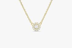 Cluster Diamond Pendant / 14k Gold Round Diamond Cluster Necklace / Diamond Necklace for Women / Gift for Her / Diamond acecnt by FerkosFineJewelry on Etsy https://www.etsy.com/listing/587725621/cluster-diamond-pendant-14k-gold-round Classic Gold Necklace With Halo Setting, 14k Yellow Gold Diamond Necklace With Halo Setting, Yellow Gold Halo Setting Round Cut Necklace, Gold Necklaces With Halo Design For Gift, Yellow Gold Necklace With Halo Setting, Round Cut Yellow Gold Necklace With Halo Setting, 14k Gold Necklace With Halo Setting, Yellow Gold Pendant Necklaces With Halo Setting, Yellow Gold Necklace With Round Halo Pendant