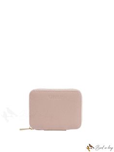 BirdinBag - Compact Zippered Key Organizer - Sleek and Practical Key Holder Blush Rectangular Wallet With Card Slots, Compact Pink Bag For Everyday Use, Compact Everyday Pink Bag, Blush Rectangular Travel Wallet, Blush Rectangular Bag For Gifts, Key Organizer, Plain Style, Pink Pattern, Diy Supplies