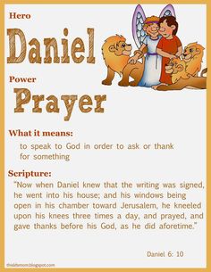 an image of a poster with the words daniel prayer and pictures of jesus holding his dog