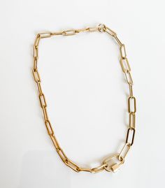 This chunky two tone necklace is a show stopper. attached with a large carabiner clasp in the front. chains are sterling silver and gold filled. Carabiner is vermeil gold and rodium silver finish Everyday Oval Link Necklace With Carabiner Clasp, Gold Toggle Necklace With Lobster Clasp, Gold Toggle Necklace With Rectangular Links, Elegant Chain Link Necklaces With Carabiner Clasp, Everyday Chain Link Necklace With Carabiner Clasp, Gold Chain Link Necklace With Carabiner Clasp, Elegant Gold Necklaces With Carabiner Clasp, Gold Toggle Necklace With Chain Link, Everyday Gold Toggle Link Necklace