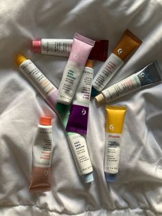 Preppy Skincare Glossier, Glossier Balm Dotcom Aesthetic, Preppy Glossier, Rose Balm Dotcom, Glossier Rose Balm Dotcom, Glossier Mascara, Glossier Skincare