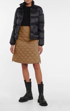 How to Wear Skirts in Winter - Creative Fashion Short Parka