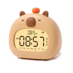 the alarm clock is shaped like a bear