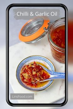 an image of chili and garlic oil in a bowl