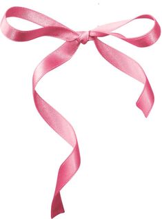 a pink ribbon on a white background with no image in the top right hand corner