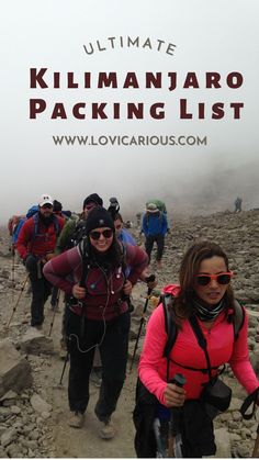 Climbing Kilimanjaro Packing List