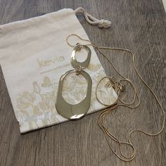 Nwt, Comes With Dust Bag. 24k Gold-Plated Brass, 32.5" Chain With 3" Extender, Pendant Measures Approximately 3.5" Long. Smoke-Free Home, No Modeling Or Trades. Chic Gold Long Necklace For Gift, Gold Metal Necklaces For Everyday Use, Chic Gold Necklace For Everyday Use, Elegant Gold Necklaces For Everyday Use, Gold Necklace For Everyday Use, Elegant Gold Necklace For Everyday, Elegant Gold Chain Necklace For Everyday, Long Gold Necklace, Gold Long Necklace