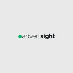 the logo for advertsightt is shown in black and green on a white background