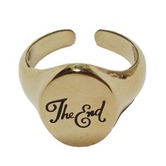 THE END MOVIE CREDITS RING – VERAMEAT The End Movie, Movie Credits, When One Door Closes, Film Lovers, Dope Jewelry, Jewelry Companies, Jewelry Inspo, Something Beautiful, Another One