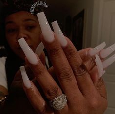 Simple Acrylic Nails, Classy Acrylic Nails, Bling Acrylic Nails, Pink Acrylic Nails