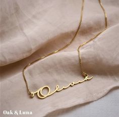 Oak And Luna, Good Luck Necklace, Evil Eye Necklace Gold, Star Charm Necklace, Nameplate Necklace, Gold Name Necklace, Necklace Diamond, Custom Name Necklace, Christmas Gift Jewelry