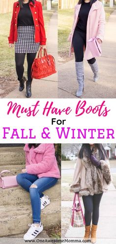 Here are fall & winter boots that will keep your feet warm while also making you look stylish and ready for any activity you want to do this colder months. From casual boots to dressy boots, from flats to heeled, check out these must have boots in your closet for fall and winter. #shoes #boots #fallfashion #winterfashion Fall Winter Boots, Black Dress Boots, Dressy Boots, Boots For Fall, Fall Dress Outfit, Fall Outfits For Work, Winter Outfits For Work, Winter Tops, Sweaters And Jeans