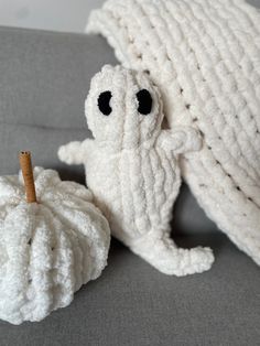 👻 Ghost snuggler pillows. Such a cute decor piece for spooky season or a snuggler for your little boo! A perfect addition to any Boo basket! size 18" *this product is the ghost pillow ONLY. Pumpkins and blankets sold separately  This pillow is just as soft as the chenille blankets, made from the same yarn! WASHING INSTRUCTIONS: I would hand wash these and tumble dry on low on their own. DO NOT PUT IN HEAT, the polyester will melt and matt and it's not possible to fix it after that. If you have Ghost Pillow, Heart Pillows, Chenille Blanket, Wedding Congratulations Card, Cute Decor, Pumpkin Pillows, Boo Ghost, Small Blankets, Large Blankets