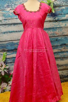 Ruffle Sleeves Dress | Floral Dress| Georgette |Flowy |Lyte weight |Indian Dress | Evening wear |Partywear Dress Indian | HoneyBee Handlooms