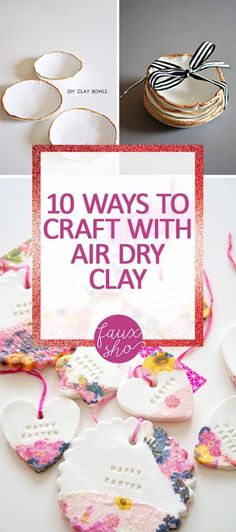 an image of crafts with air dry clay