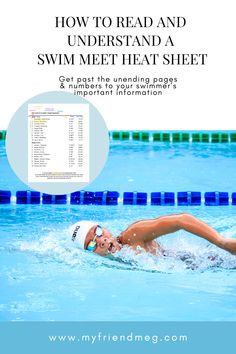 Kid's swim meet and swim meet heat sheet. Pool Essentials