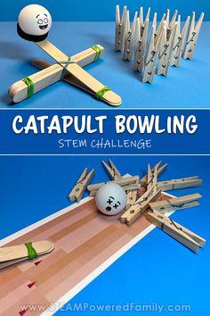 Mini Catapult, Cottage Activities, Engineering For Kids, Homeschool Stem, Elementary Stem Activities, Easy Stem, Summer Stem, Stem Experiments, Stem Elementary