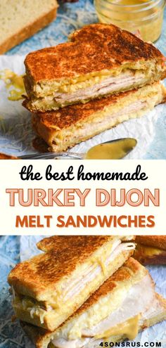 the best homemade turkey dijon melt sandwiches