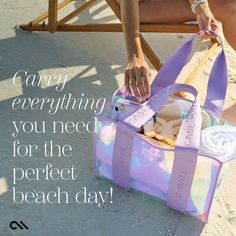 From girls' weekends to family vacations, the Soap Bubble Beach Tote is the perfect beach bag! Elevate the way you pack for your beach day with plenty of room for towels, your cover-up, beach reads, and more. Featuring an irresistible, iridescent design, this tip-resistant tote repels water and sand from your essentials. The key leash keeps your smaller essentials organized and ensures you don’t lose your ride home in the sand. Text and scroll without worrying about sand or sunscreen getting on Daily Use Packable Rectangular Travel Accessories, Practical Packable Travel Accessories For On-the-go, Packable Pouch For Daily Use Travel, Packable Pouch For Daily Use, Packable Pouch For Travel, Daily Use Packable Rectangular Luggage, Rectangular Packable Luggage For Daily Use, Packable Rectangular Luggage For Daily Use, Versatile Reusable Travel Bag