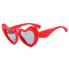 Vibrant Candy Pink Heart-Shaped Sunglasses Add a pop of color to your look with these trendy Y2K retro eyewear. The vibrant heart frame sunglasses are designed to make a statement while ensuring your eyes are protected. Stylish and Fun The chunky style and candy pink hue exude a Y2K vintage design, perfect for those wanting to elevate their fashion game. Embrace the essence of the early 2000s with: Playful heart shape Eye-catching candy pink color Chunky frame for added dimension Ultimate Protec Sunglasses Funny, Retro Eyewear, Casual Rings, Shaped Sunglasses, Vintage Fine Jewelry, Heart Shaped Sunglasses, Choker Pendant, Heart Sunglasses, Diamond Dangle Earrings