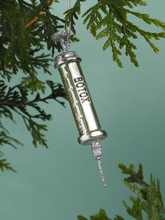 Spa Christmas Tree, Med Spa Christmas Decor, Medical Office Christmas Decor, Botox Christmas Tree, Botox Syringe, Spa Advertising, Beauty Ornaments, Skincare Christmas, Manifestation 2024