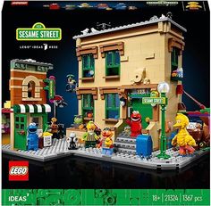 the lego sesame street set is in its box