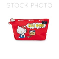 Lowest Price Brand New Authentic Limited Edition Lesportsac X Hello Kitty Sloan Nylon Cosmetic Bag. Purchased From Another Posher And Never Used. Price Is Firm To Make Back What I Paid. Offers Will Be Respectfully Declined. No Trades. Sanrio Nei Hou No Poshmark Account? No Problem! Sign Up And Use Referral Code Mikmikachu To Receive $10 Off Your First Purchase. Cute Red Shoulder Bag With Zipper Closure, Cute Red Bag With Zipper Pouch, Cute Red Bags With Zipper Pouch, Casual Red Rectangular Pouch, Cute Red Bag With Removable Pouch, Cute Red Bags With Removable Pouch, Hello Kitty School Pouch Bag, Casual Red Pouch For Everyday Use, Red School Bag With Zipper Pouch