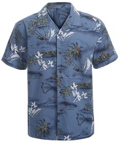 PRICES MAY VARY. The Mens Hawaiian Shirts Are Made Of High Quality Soft Polyester Fabric With Quick To Dry Effect,Maintainning A Silky-Like Skin Contact Feeling. Our Hawaiian Mens Shirts Suitable In Many Occasions Including Beach Parties , Theme Parties , Fishing, Sailing,Days at Office Etc. The Mens Floral Shirts Are Designed for Different Ages, No Matter Young or Senior With Multiple Colors For Your Selection. Exact American Regular Fit Size , Don't Follow Amazon's Size Chart Indication. You M Mens Floral Shirts, Floral Print Shirts, Dress Shirt Men, Floral Shirts, Batik Shirt, Hawaii Trip, Slim Fit Dress, Slim Fit Dress Shirts, Harajuku Streetwear