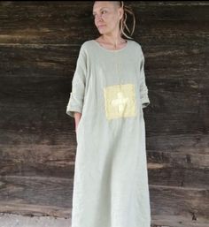 Green Embroidered Linen Dress, Long Sleeve Linen Dress With Floral Embroidery, Bohemian Embroidered Linen Maxi Dress, Traditional Linen Embroidered Dress For Summer, Traditional Embroidered Linen Dress For Summer, Fitted Bohemian Linen Dress, Bohemian Embroidered Linen Dress, Embroidered Linen Bohemian Dress, Summer Embroidered Linen Maxi Dress