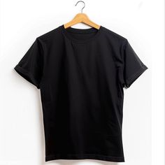 Black t-shirt mockup Black Short Sleeve Branded T-shirt, Basic Black Branded T-shirt, Black Crew Neck T-shirt With Branding, Black Branded Crew Neck T-shirt, Crew Neck T-shirt For Streetwear, Black Branded Short Sleeve T-shirt, Black Plain T-shirt For Streetwear, Black Plain Crew Neck T-shirt, Black Shirt Mockup