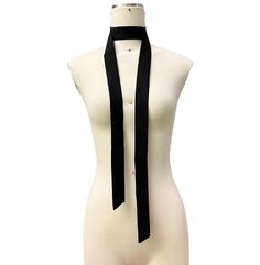 Skinny Scarf in black with pointed edges This is perfect for spicing up an outfit. It truly makes a difference. You can wear it in many different styles like knotted, double wrapped or even loosely for layers! Length: 150cm Handmade with love Black Neck Scarf, Black Neck, Black Scarf, Christmas Deals, Neck Scarf, Autumn Outfit, Neck Scarves, Bow Tie, Different Styles