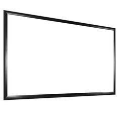 an empty black frame on a white background with clipping area for text or image