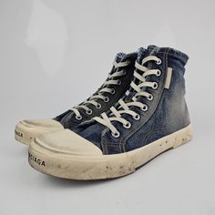 Custom Cotton Sneakers For Streetwear, Custom Cotton Sneakers With Rubber Sole For Streetwear, Casual High-top Sneakers For Streetwear With Rubber Toe Cap, Casual High-top Sneakers With Rubber Toe Cap For Streetwear, Urban Denim Sneakers For Streetwear, Denim Sneakers With Rubber Sole For Streetwear, Casual Medium Fit High-top Sneakers For Streetwear, High-top Denim Sneakers For Streetwear, Denim High-top Sneakers For Streetwear